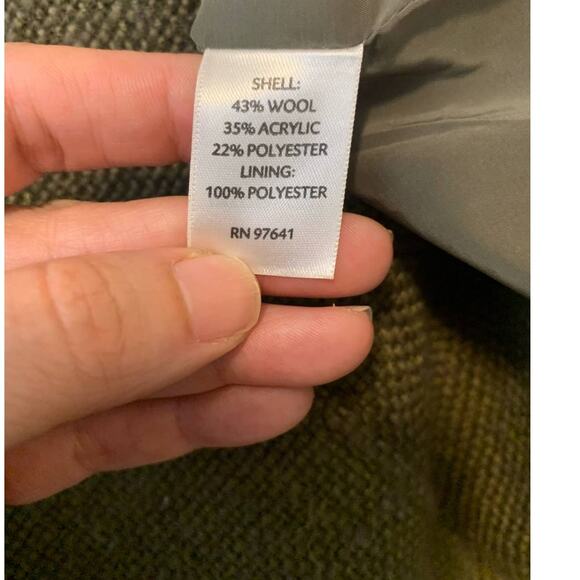 J. Jill green woven wool 2 button long sleeves woven blazer size M - Picture 4 of 10